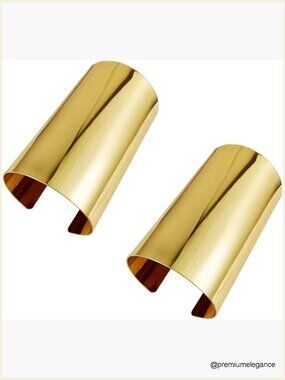 2 Pcs Gold Cuff Bangle Bracelet Set Adjustable Wire Wrap